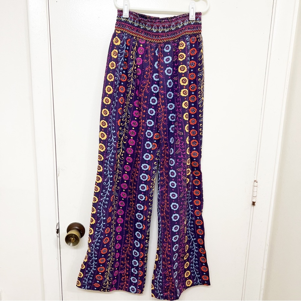 Comfy Lilka Purple Flow Pattern Women Pajama Pants Size S